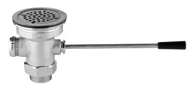 T&S Brass B-3972 Waste Drain Valve, Lever Handle, 3-1/2" x 2"