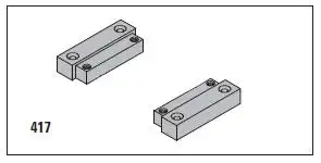 LCN 2030-417 WOOD MOUNTING CLIP SET