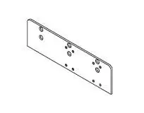 LCN 4040XP-18G Drop Plate, Low Ceiling