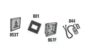 LCN 8310-3853TWF Actuator, Wireless, Wall Flush Mount