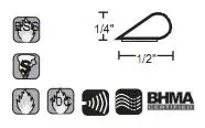 NGP 5050W Silicone Bulb Fire and Smoke Seal - White