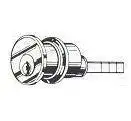 Imperial (Taco) ED-RC051-US26D Rim Cylinder- Satin Chrome