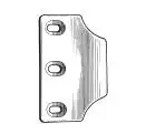 Imperial (Taco) PS08 Overlapping Strike for Double Doors