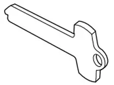 Best 1A1F1KS473KS800 Key Blank F Keyway "Duplication Prohibited" - Box of 50