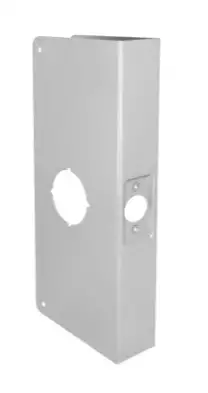 Don-Jo 3-AB-CW Wrap Around Plate For Cylindrical Lock W/ 2-1/8" hole - Antique Brass