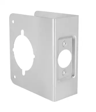 Don-Jo 5K-S-CW Wrap Around Plate For installing the Best And Sargent Lever Locks - Satin Stainless Steel