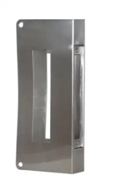 Don-Jo 514-S-CW Wrap Around Plate For Mortise Lock 86 Cut-out - Satin Stainless Steel