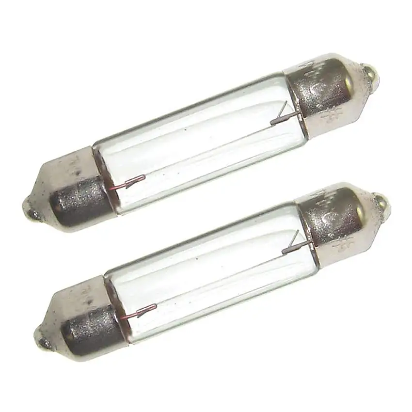 Perko Double Ended Festoon Bulbs 12V 10W .74A Pair (0070DP0CLR)