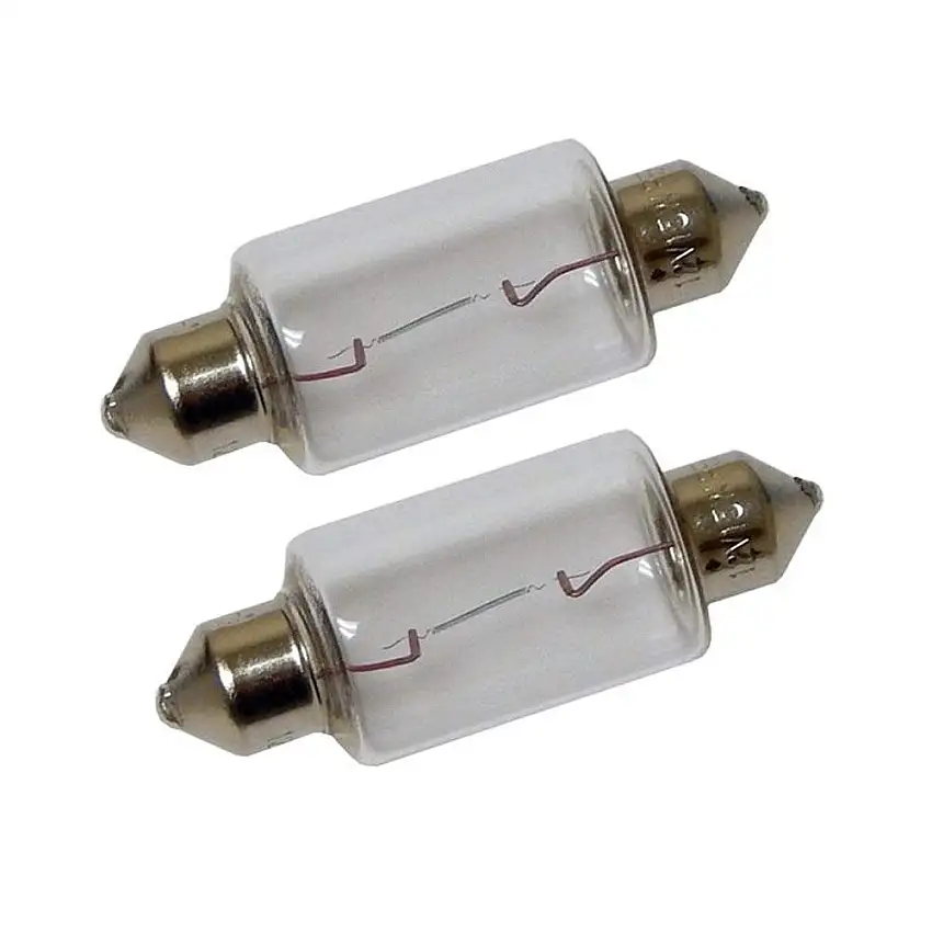 Perko Double Ended Festoon Bulbs 12V 15W .97A Pair (0070DP1CLR)