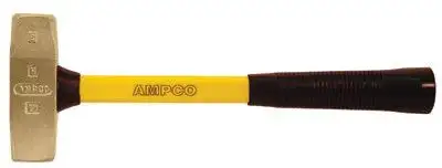 Ampco Safety Tools H-17FG 3.5 lb. Double Face Engineer Hammer with Fib
