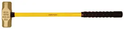 Ampco Safety Tools H-72FG 10 lb Sledge Hammer w/ Fiberglass Handle