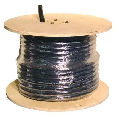 SOOW Non UL Power Cable, 6 AWG, 3 Conductors, 55 A, 250 ft, Black, Spo