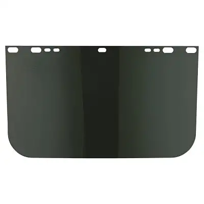 Visor, Dark Green, Unbound, 15-1/2 in L x 9 in H, for Jackson Safety� Head Gear/Cap Adaptors