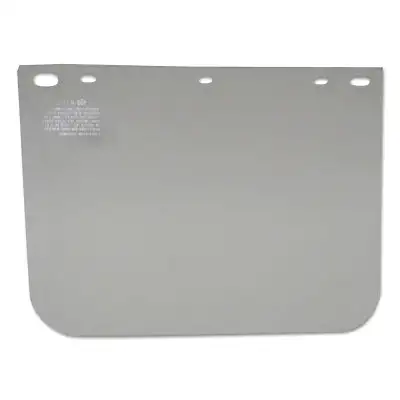 Visor, Clear, 12 in L x 8 in H, Clear, Unbound, For Fibre-Metal� Head Gear/Cap Adaptors