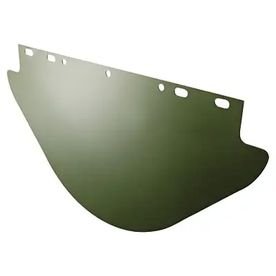 Replacement Visor, Dark Green, Unbound, 9-3/4 in H x 19 in L, For Most
