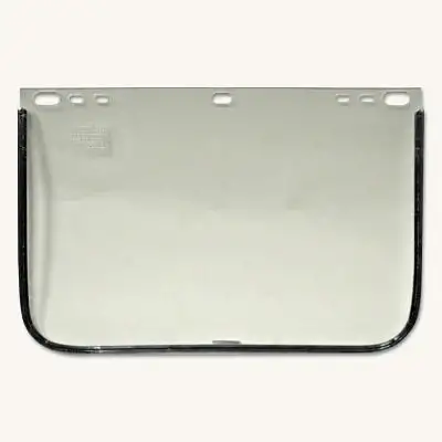Visor, Clear, Aluminum Bound, 12 in L x 8 in H, For Jackson Safety� Head Gear/Cap Adaptors