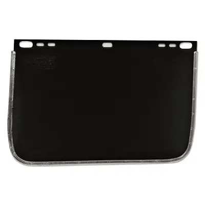 Visor, Dark Green, Aluminum Bound, 12 in L x 8 in H, For Jackson Safety� Head Gear/Cap Adaptors