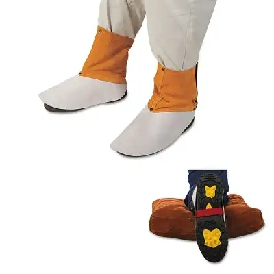 Spats, Universal, Leather, Brown