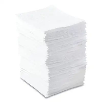 Oil-Only Sorbent Pad, Heavy-Weight, Absorbs 34 gal, 15 in x 17 in