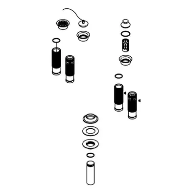 Kohler 1035613-2bl Tube Drain With Overflow