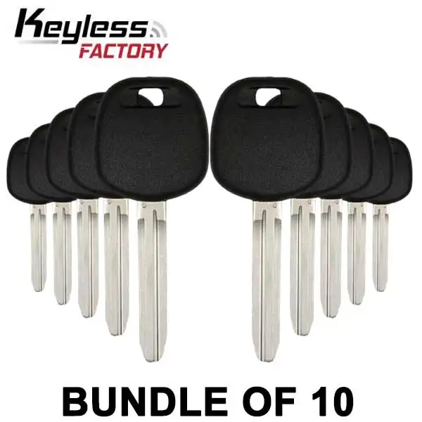 10 x 2003-2013 Toyota / Scion - TR47 Transponder Key - (D Chip) (AFTERMARKET) (Bundle of 10)