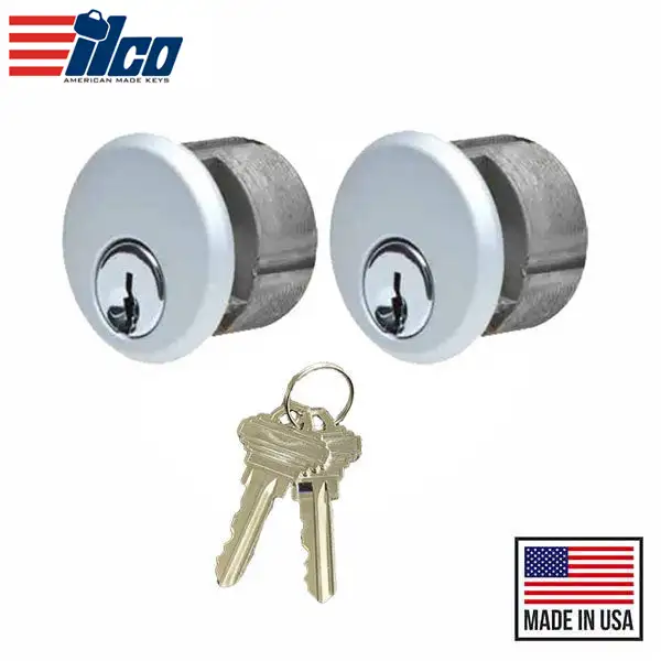 Ilco - Keyed Mortise - Schlage C Keyway - AR Cam - Zinc - KA2 - AL - Aluminum