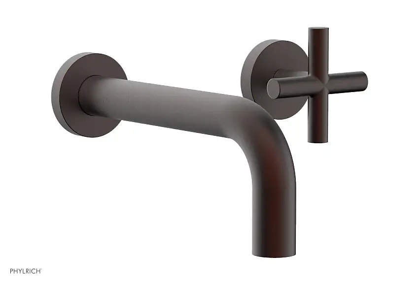 Phylrich TRANSITION Single Handle Wall Lavatory Set Cross Handles