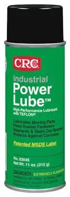 CRC 03045 Power Lube High Performance Lubricants with PTFE, 11 oz, Aer