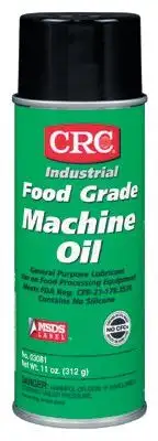 CRC 03081 CRC Food Grade Machine Oil, 16 oz, Aerosol Can (12 Cans)