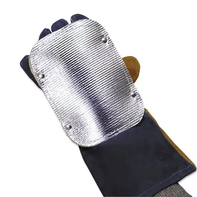 Back Hand Pad, Double Layer, 7 in L, Elastic/High-Temp Kevlar® Strap C