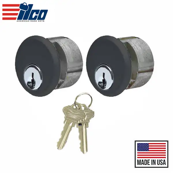 Ilco - Keyed Mortise - Schlage C Keyway - AR Cam - Zinc -  KA2 - DU - Dark Bronze
