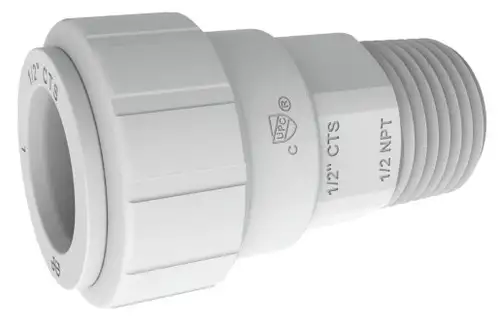 John Guest Speedfit PSEI013628 1 IN CTS x 1 IN NPT Male Connector