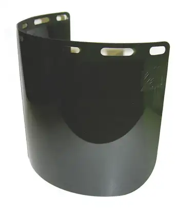 ArcOne 168DG-PC Dark Green Square Visor | Polycarbonate Injection Moulded | 16" x 8" x .060" Size