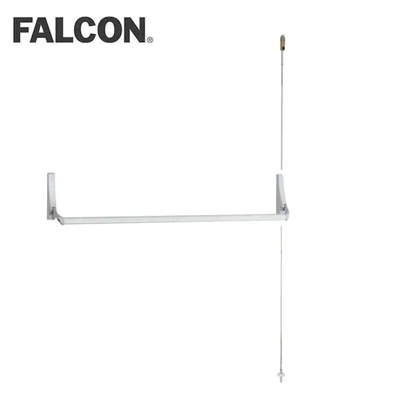 Falcon - 1992NL - Concealed Vertical Rod Crossbar Device - 44" - 689 - Satin Aluminum - Non Handed