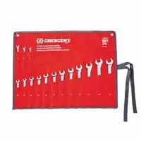 Crescent CCWS5 15 Piece Metric Combination Wrench Sets, 12 Points, Metric