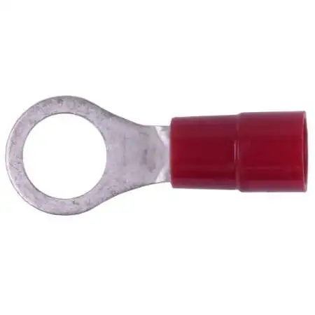 Haines Products 8 Gauge Vinyl Ring Terminal 3/8 Inch Stud 25 Pack (18447)