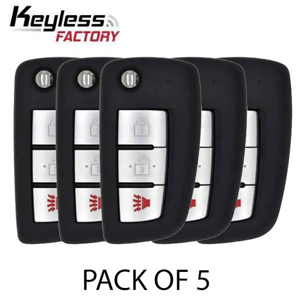 5 x 2014-2019 Nissan Rogue / 3-Button Flip Key / PN: 28268-4BA1A / CWTWB1G767 / (BUNDLE OF 5) (5xRFK-NIS-767)