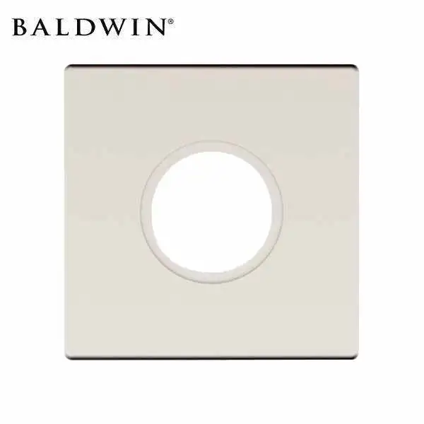 Baldwin - Pair of Estate Rosettes - Dummy Function - Satin Nickel