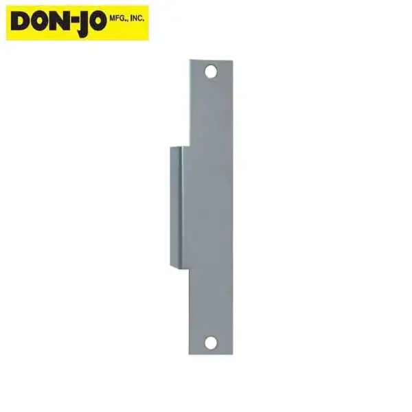 Don-Jo - Electric Strike Filler Plate - 9" x 1 3/8" - Silver Coated