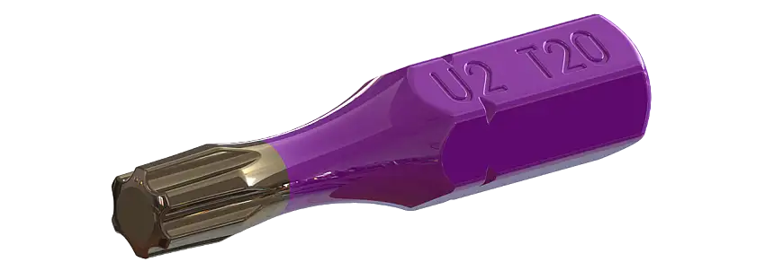 U2 #20 x 1" U BITS 25 PCS (B00220010W)