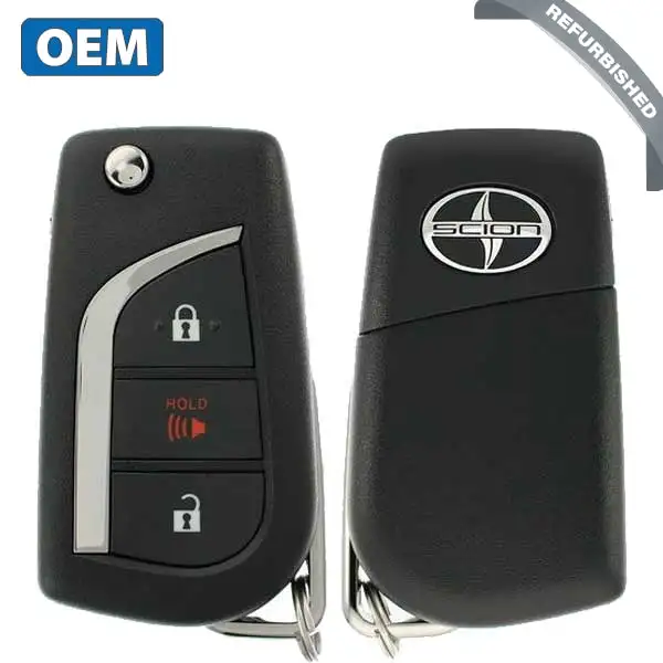 2014-2015 Scion tC / 3-Button Flip Key / PN: 89070-21150 / MOZB95TH (G Chip) (OEM Refurb)
