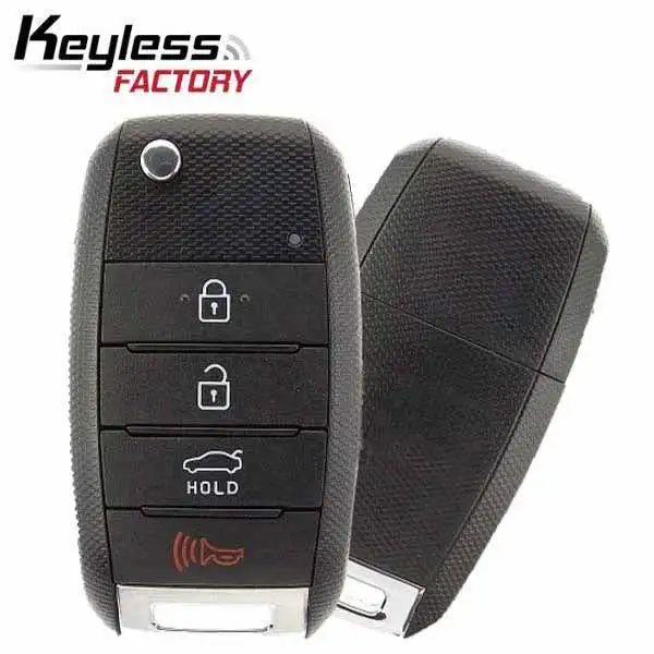 2014-2017 Kia Rio / 4-Button Flip Key / PN: 95430-1W023 / TQ8-RKE-3F05 (UB14MY) (AFTERMARKET)