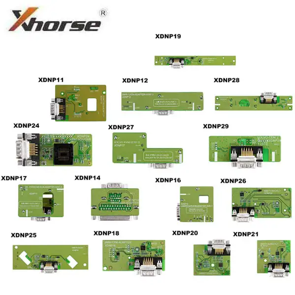 Xhorse - Solder-Free Adapters for Mini PROG & Key Tool PLUS Tablet - BMW - Land Rover - Porsche - Volvo