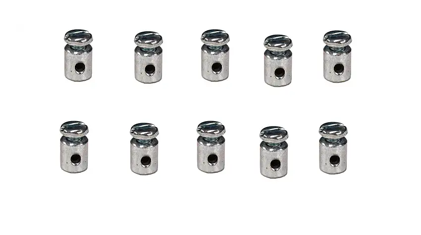 10 Pack Universal Round Body Wire Stop for Throttle Cable Brake Cable Mini Bike