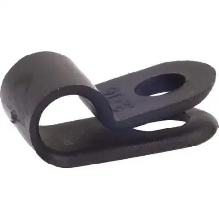 Haines Products 3/8 Inch Black Cable Clamp 100 Pack (22448)