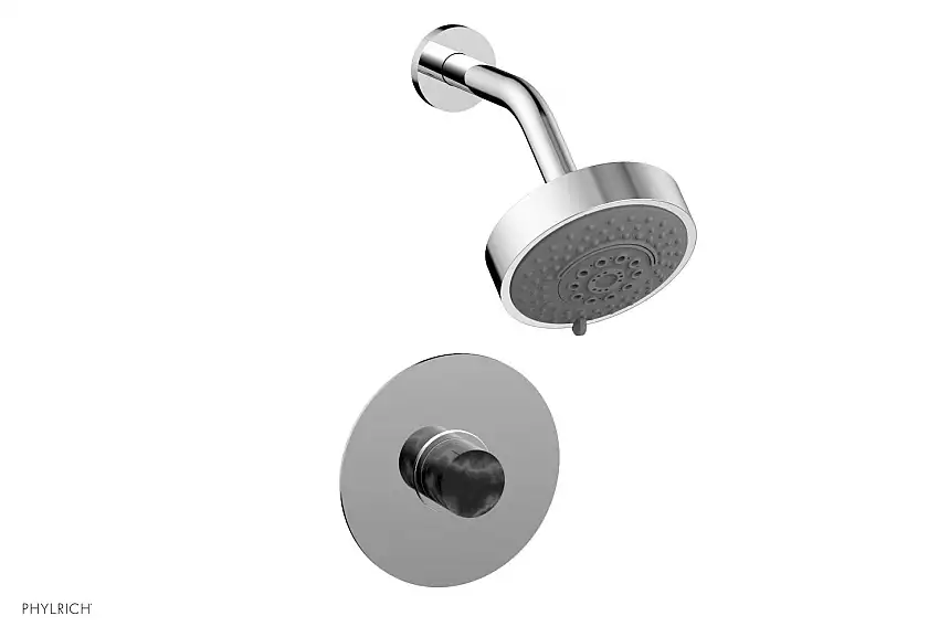 Phylrich BASIC II Pressure Balance Shower Set Black Marble