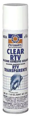 Permatex 81913 Clear RTV Silicone Adhesive Sealants, 7.25 oz Automatic