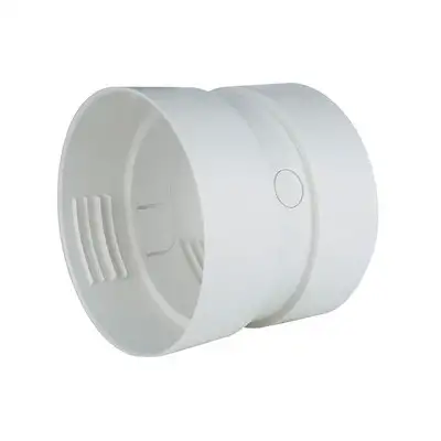 DC4ZW 4in.  Dundas Jafine White Dryer Lint Duct Connector