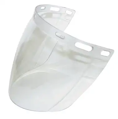 ArcOne 2CL-PC-50 Clear Rounded Visor | Polycarbonate Injection Moulded | 16" x 9" x .060" Size | Box of 50