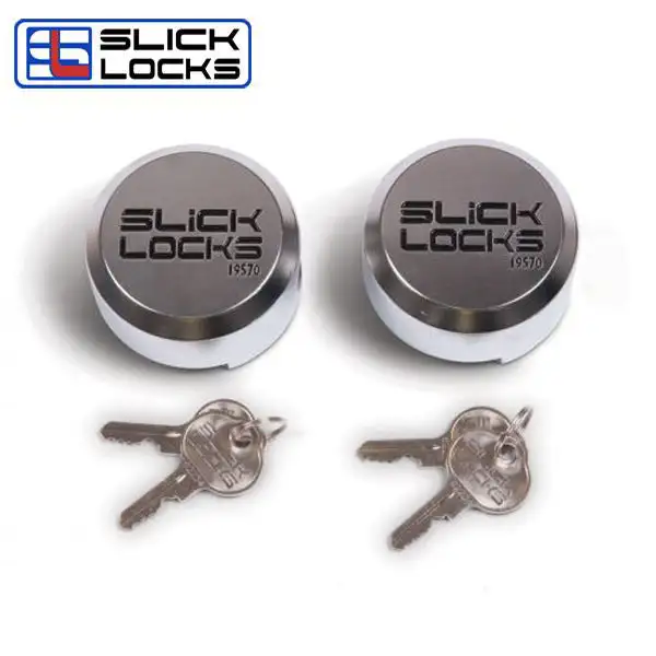 Slick Locks - 2 Pack - Hidden Shackle Puck Lock Replacement Locks